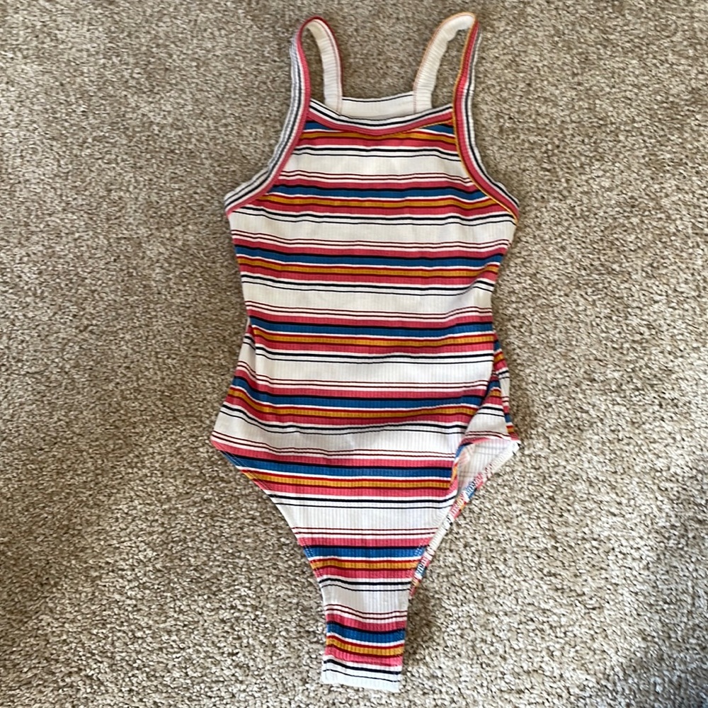 Urban outfitters striped bodysuit